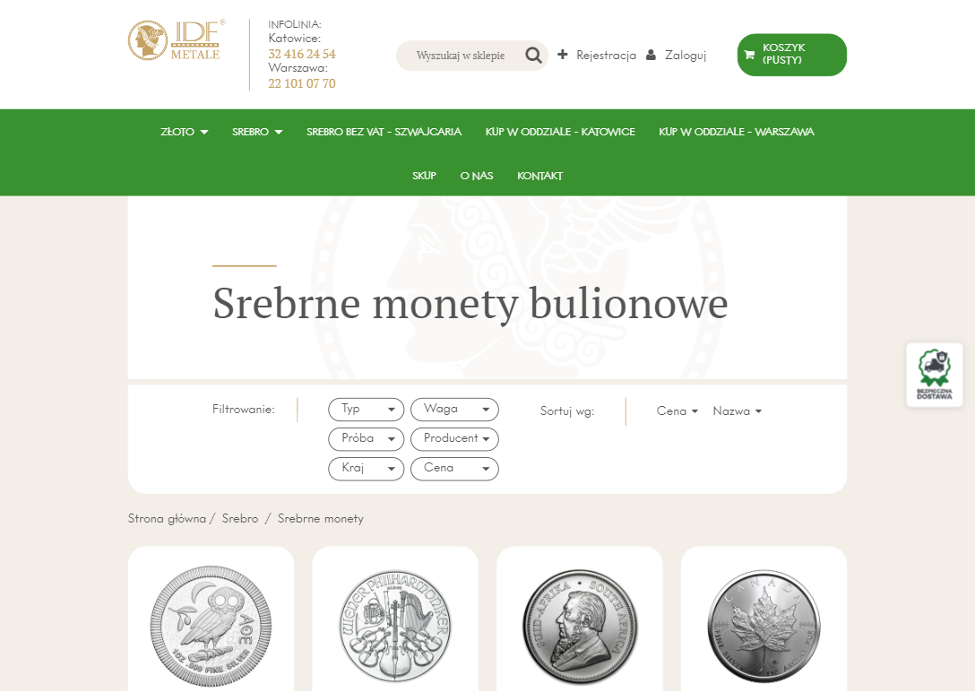 Srebrne monety bulionowe – dlaczego warto dodać je do swojej kolekcji inwestycyjnej?